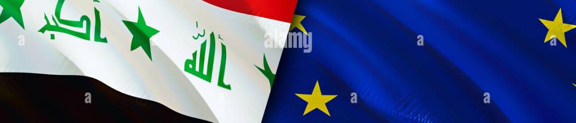 iraq-and-european-union-flags-3d-waving-flag-design-european-union-iraq-flag-picture-wallpaper-iraq-vs-european-union-image3d-rendering-iraq-eu-2H25CPD